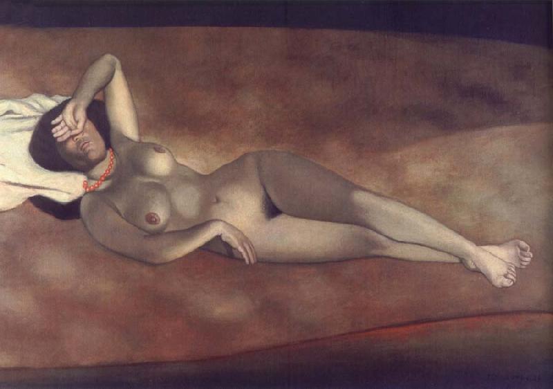 Felix Vallotton Female Nude Lying on the Beach oil painting image